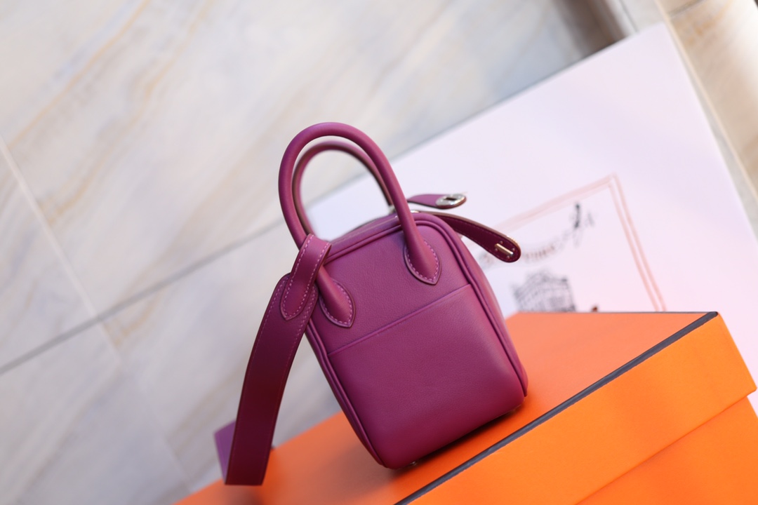 에르메스 미니 린디백19 아네몬느 금장 스위프트